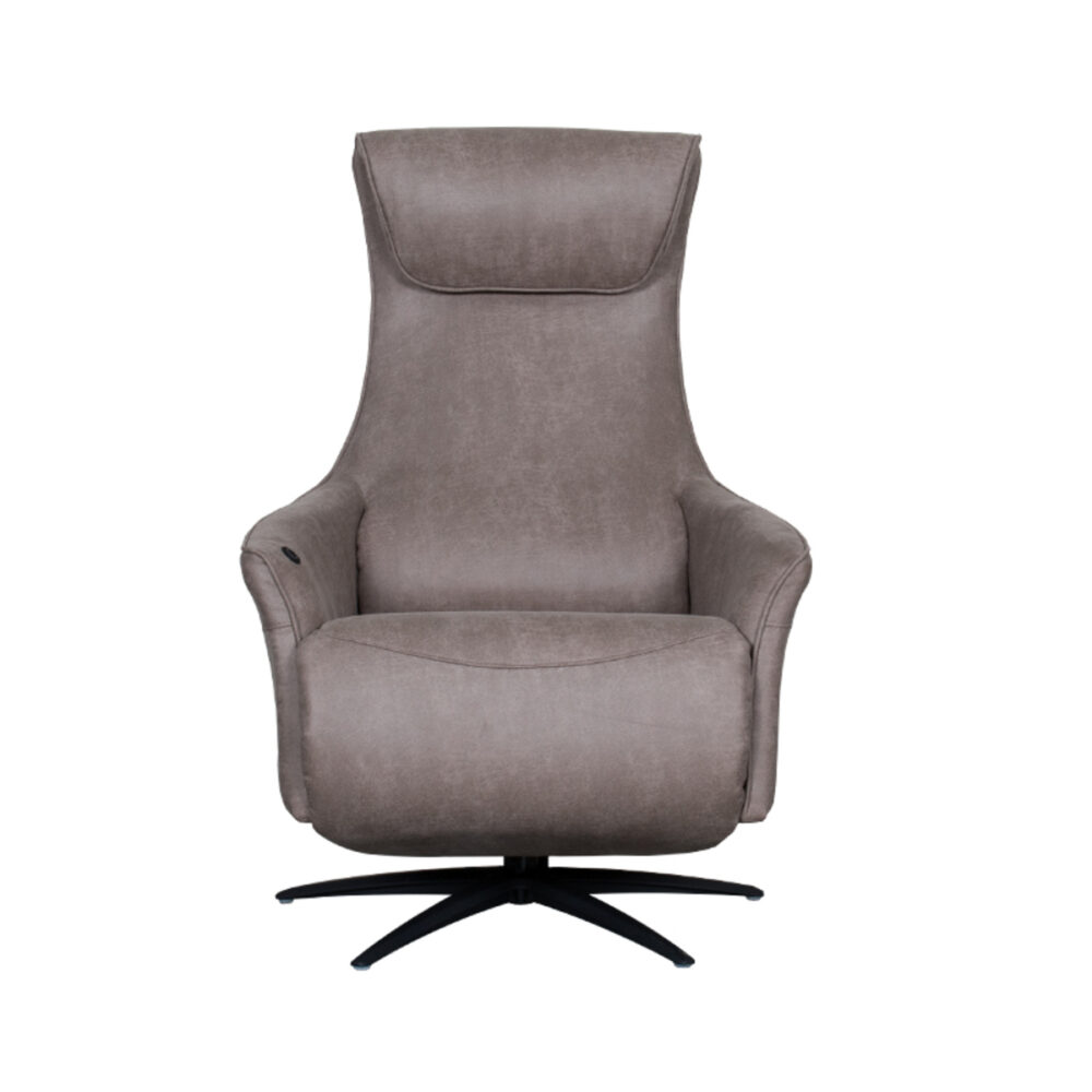 Fauteuil Lund - Taupe - Micro Suede - One Size