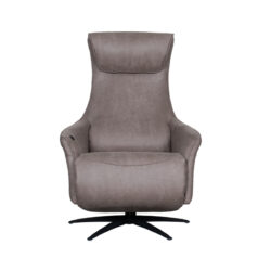 Fauteuil Lund - Taupe - Micro Suede - One Size