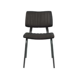 LABEL51 Eetkamerstoel Gusto - Zwart - PU-Leder - Black Frame