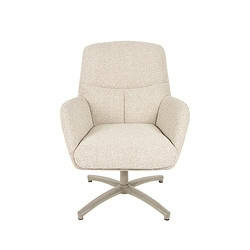 - comfortabele stoffen draaistoel met moderne uitstraling, perfect voor woonkamer of kantoor.