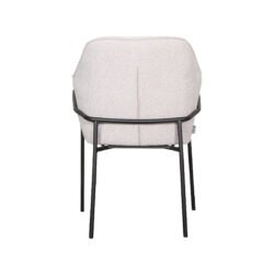 LABEL51 Eetkamerstoel Dexter - Naturel - Boucle - Black Frame