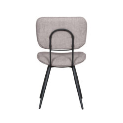 LABEL51 Eetkamerstoel Liva - Stone - Elite - Black Frame