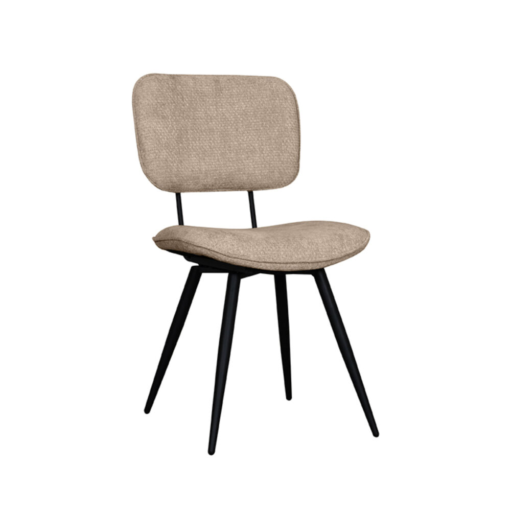 LABEL51 Eetkamerstoel Liva - Clay - Elite - Black Frame