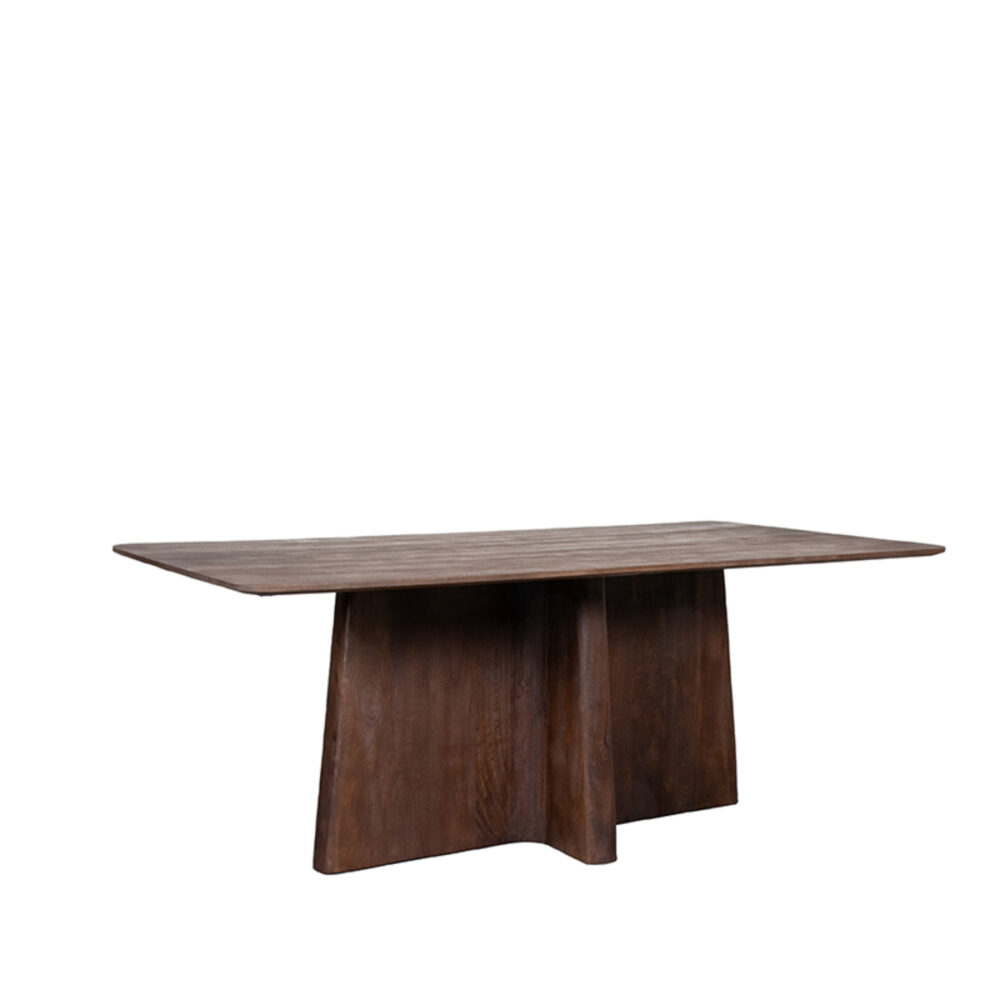 LABEL51 Eetkamertafel Scott - Espresso - Mangohout - 230x100 cm