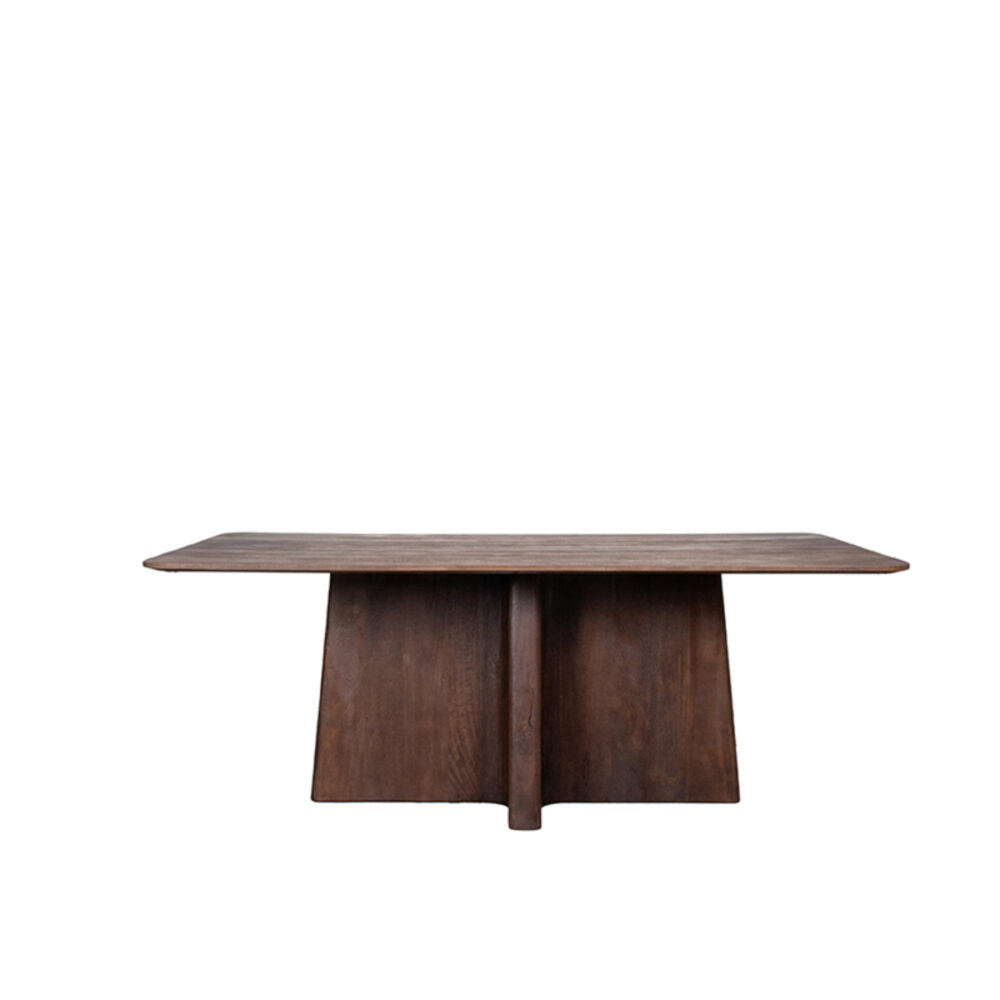 LABEL51 Eetkamertafel Scott - Espresso - Mangohout - 200x100 cm