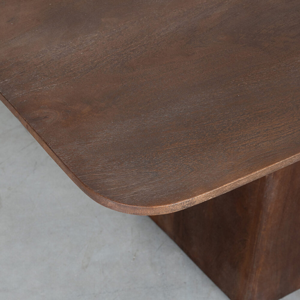 LABEL51 Eetkamertafel Owen - Espresso - Mangohout - 230x100 cm