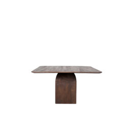 LABEL51 Eetkamertafel Ingo - Espresso - Mangohout - 130 cm - Rond