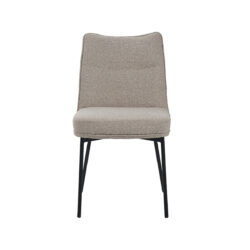 LABEL51 Eetkamerstoel Lennon - Naturel - Boucle - Black Frame