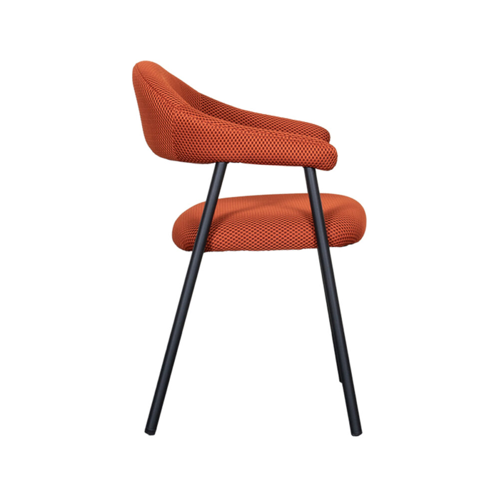 LABEL51 Eetkamerstoel Amaze - Rust - Breathe - Black Frame