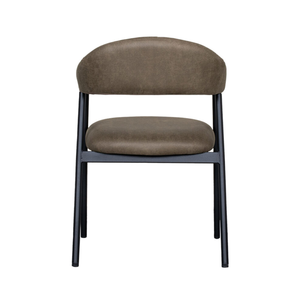 LABEL51 Eetkamerstoel Amaze - Moss - Micro Suede - Black Frame