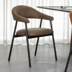 LABEL51 Eetkamerstoel Amaze - Moss - Micro Suede - Black Frame
