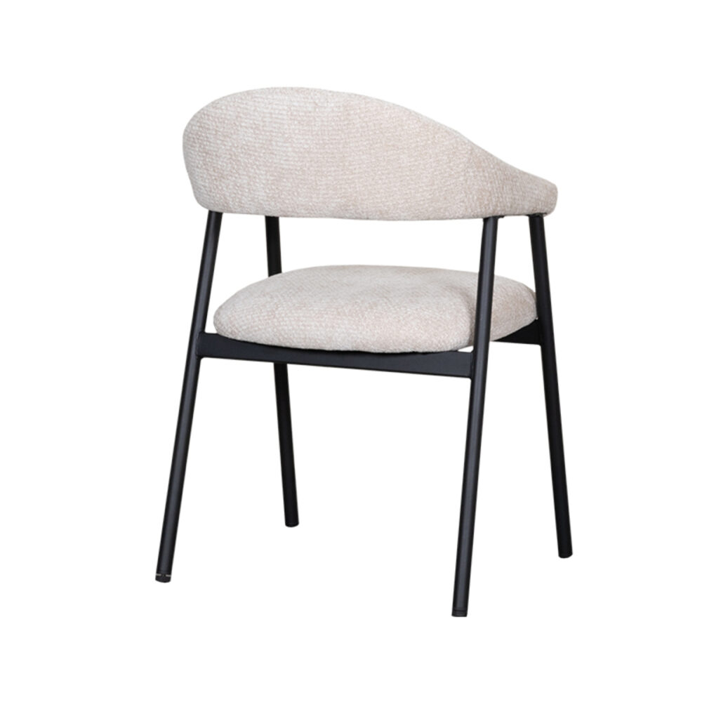 LABEL51 Eetkamerstoel Amaze - Naturel - Elite - Black Frame