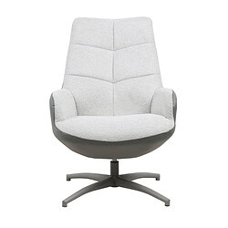 Comfortabele moderne fauteuil met hoge rugleuning en draaifunctie, bekleed met zacht, luxe stoffen meubelstoffen voor een stijlvolle uitstraling.