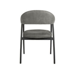 LABEL51 Eetkamerstoel Amaze - Antraciet - Micro Suede - Black Frame