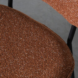 LABEL51 Eetkamerstoel Senn - Coral - Boucle - Black Frame