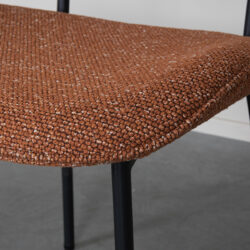 LABEL51 Eetkamerstoel Senn - Coral - Boucle - Black Frame