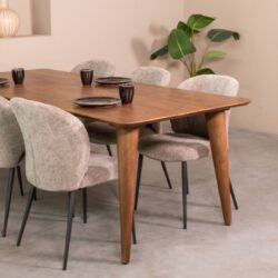 LABEL51 Eetkamertafel Fly - Nature - Mangohout - 160x90 cm