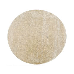 Zacht beige ronde vloerkleed, handgeweven tapijt voor moderne woonkamer en slaapkamer, duurzame en comfortabele woonaccessoire.