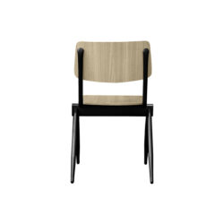 LABEL51 Eetkamerstoel Solid - Naturel - Hout - Black Frame