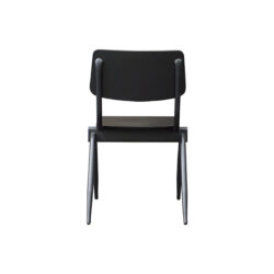 LABEL51 Eetkamerstoel Solid - Zwart - Hout - Black Frame