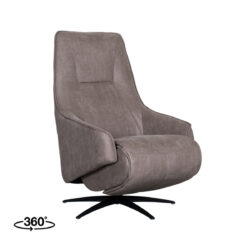 Fauteuil Odense - Taupe - Micro Suede - One Size