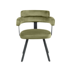 LABEL51 Eetkamerstoel Bardio - Hunter - Fluweel - Black Frame