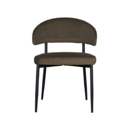 LABEL51 Eetkamerstoel Bliss - Hunter - Fluweel - Black Frame