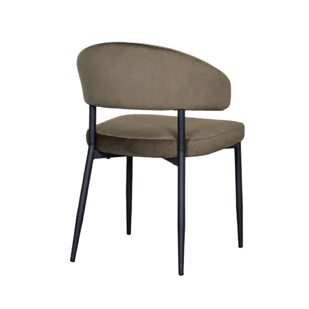 LABEL51 Eetkamerstoel Bliss - Hunter - Fluweel - Black Frame