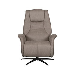 Comfortabele stoffen relaxfauteuil met verstelbare functies, Scandinavisch design, meubelwinkel Mokana Meubelen.