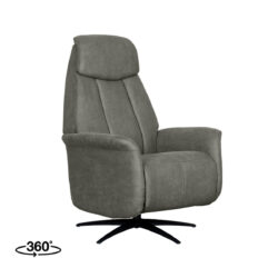 Fauteuil Oslo - Taupe - Micro Suede - One Size