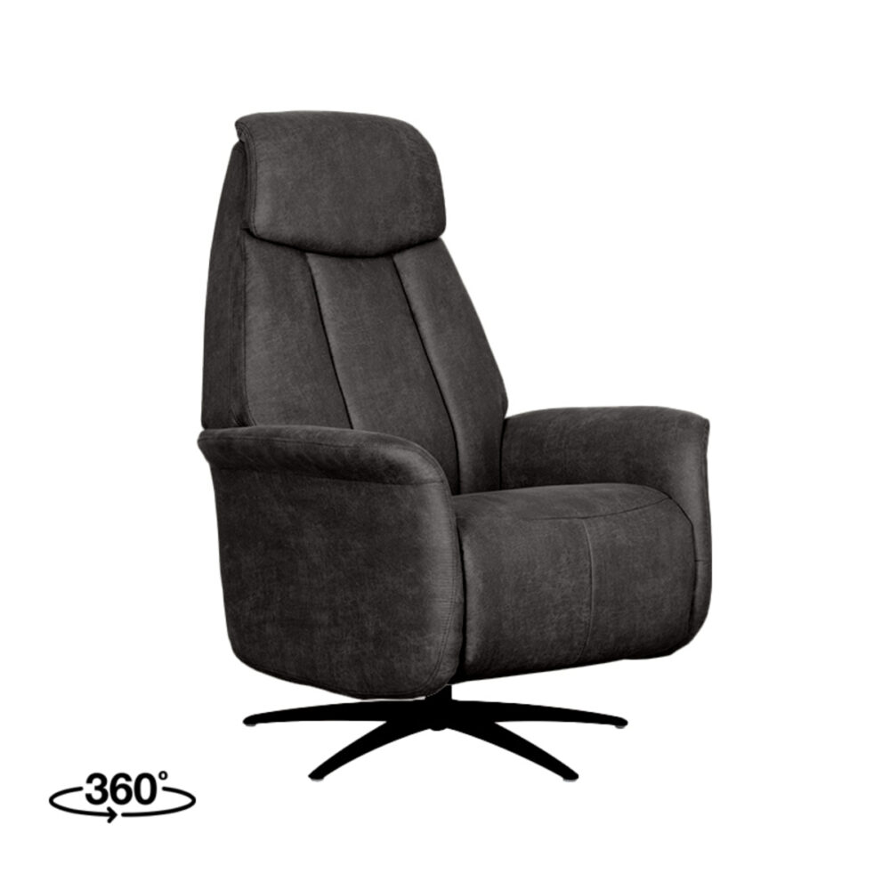 Fauteuil Oslo - Antraciet - Micro Suede - One Size