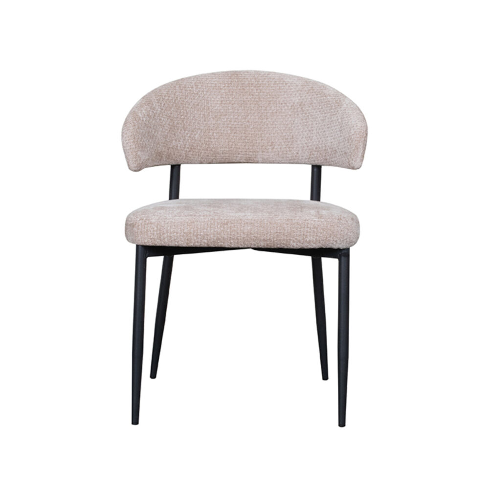 LABEL51 Eetkamerstoel Bliss - Clay - Elite - Black Frame