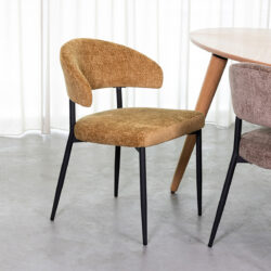 LABEL51 Eetkamerstoel Bliss - Mustard - Elite - Black Frame