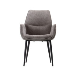 LABEL51 Eetkamerstoel Morris - Stone - Elite - Black Frame