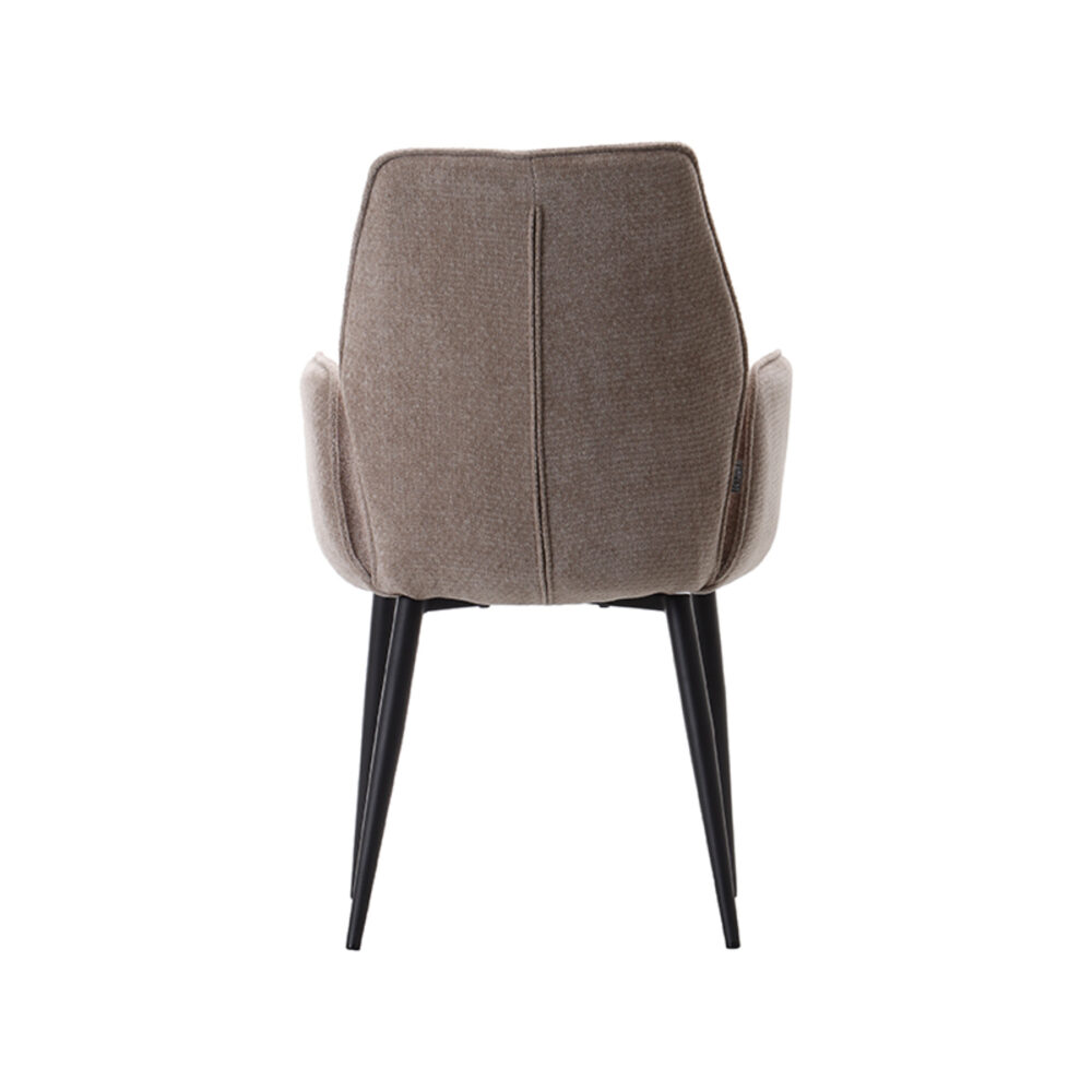 LABEL51 Eetkamerstoel Morris - Clay - Elite - Black Frame