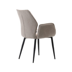 LABEL51 Eetkamerstoel Morris - Naturel - Elite - Black Frame