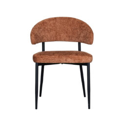 LABEL51 Eetkamerstoel Bliss - Cognac - Elite - Black Frame
