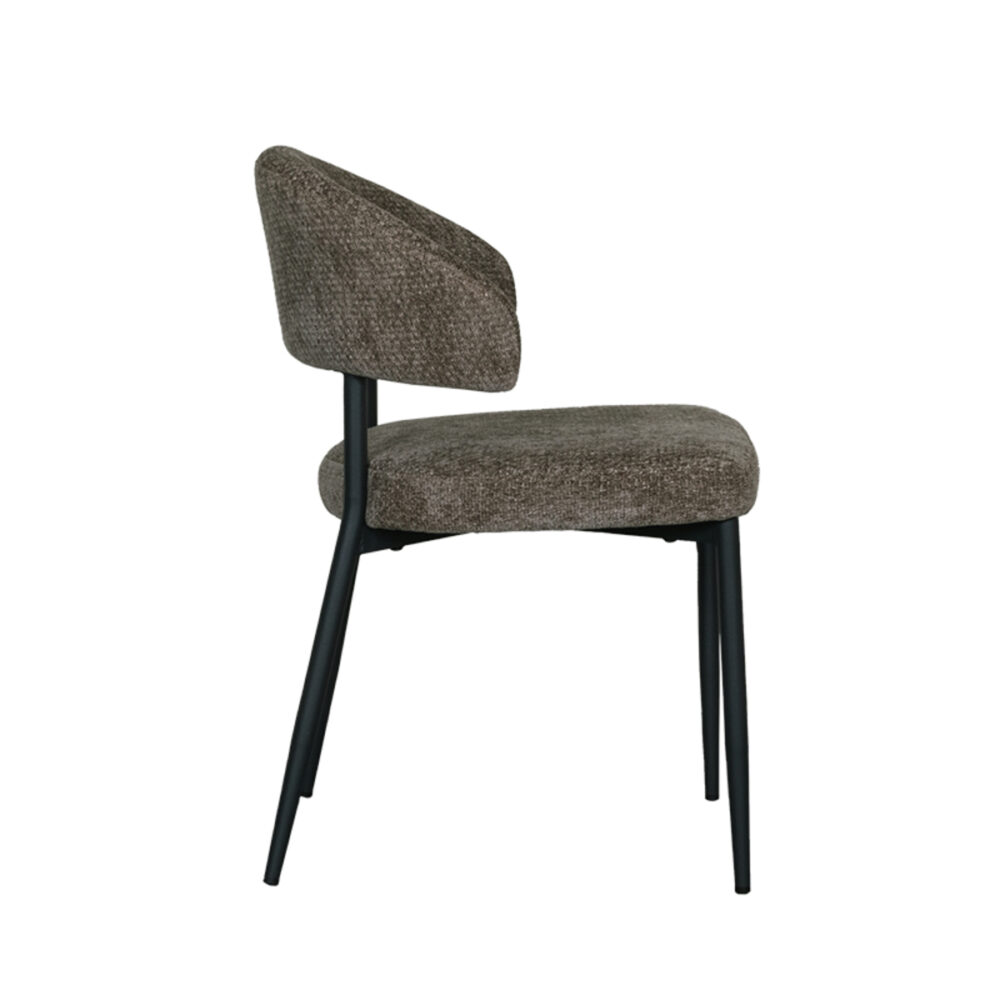 LABEL51 Eetkamerstoel Bliss - Hunter - Elite - Black Frame
