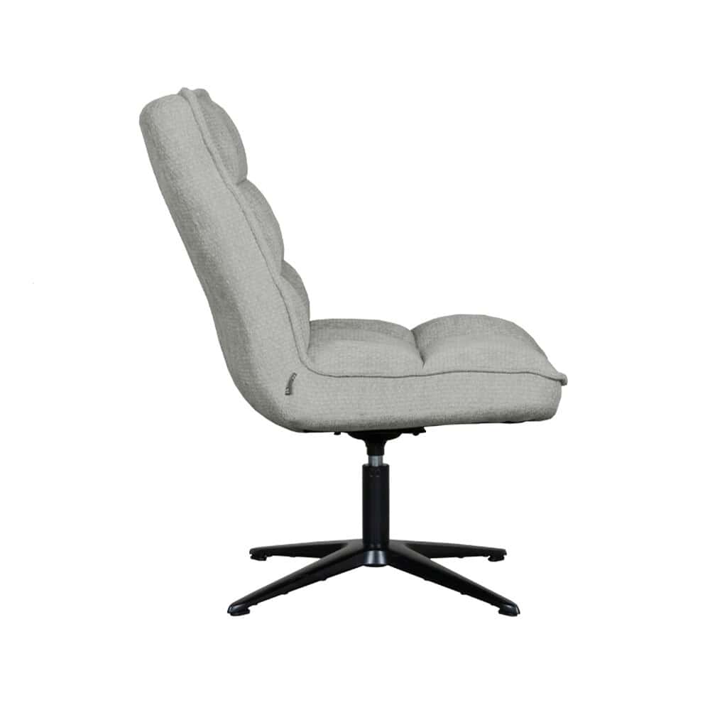 Zweefstoel met meubelstof en draaibare onderstel, modern design, comfortabel zitcomfort, perfect voor thuiskantoor of kantoorruimte.
