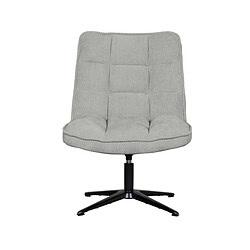 Zweefstoel met stoffen bekleding en zwart onderstel, modern design ideaal voor thuis of kantoor, comfortabele ergonomische fauteuil van Mokana Meubelen.