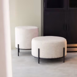 LABEL51 Poef Troy - Naturel - Boucle - L