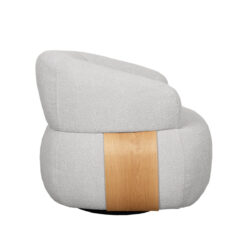 LABEL51 Fauteuil Valenza - Naturel - Boucle - Naturel Eiken