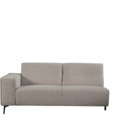 LABEL51 Bank Nero - Naturel - Boucle - 2,5-Zits Arm Links Voorstaand
