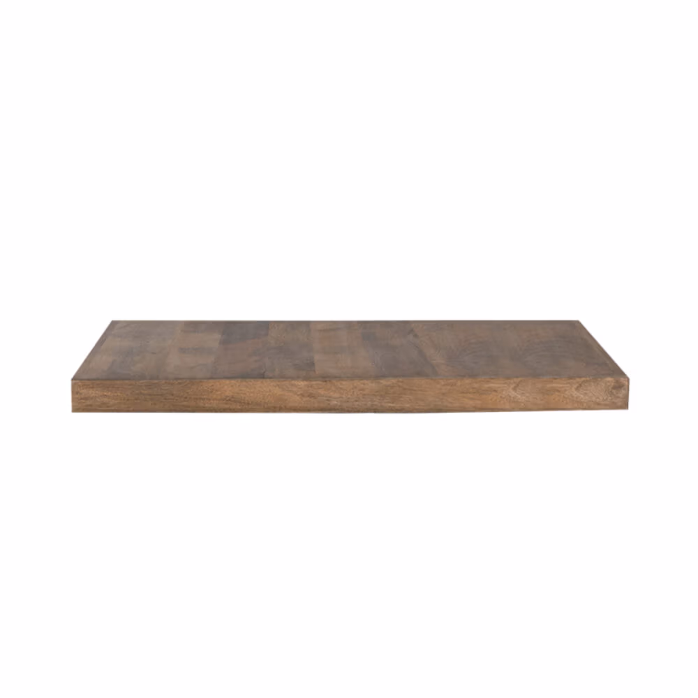 LABEL51 Eetkamertafel Tafelblad Straight Edge - Rough - Mangohout - 120 cm Straight