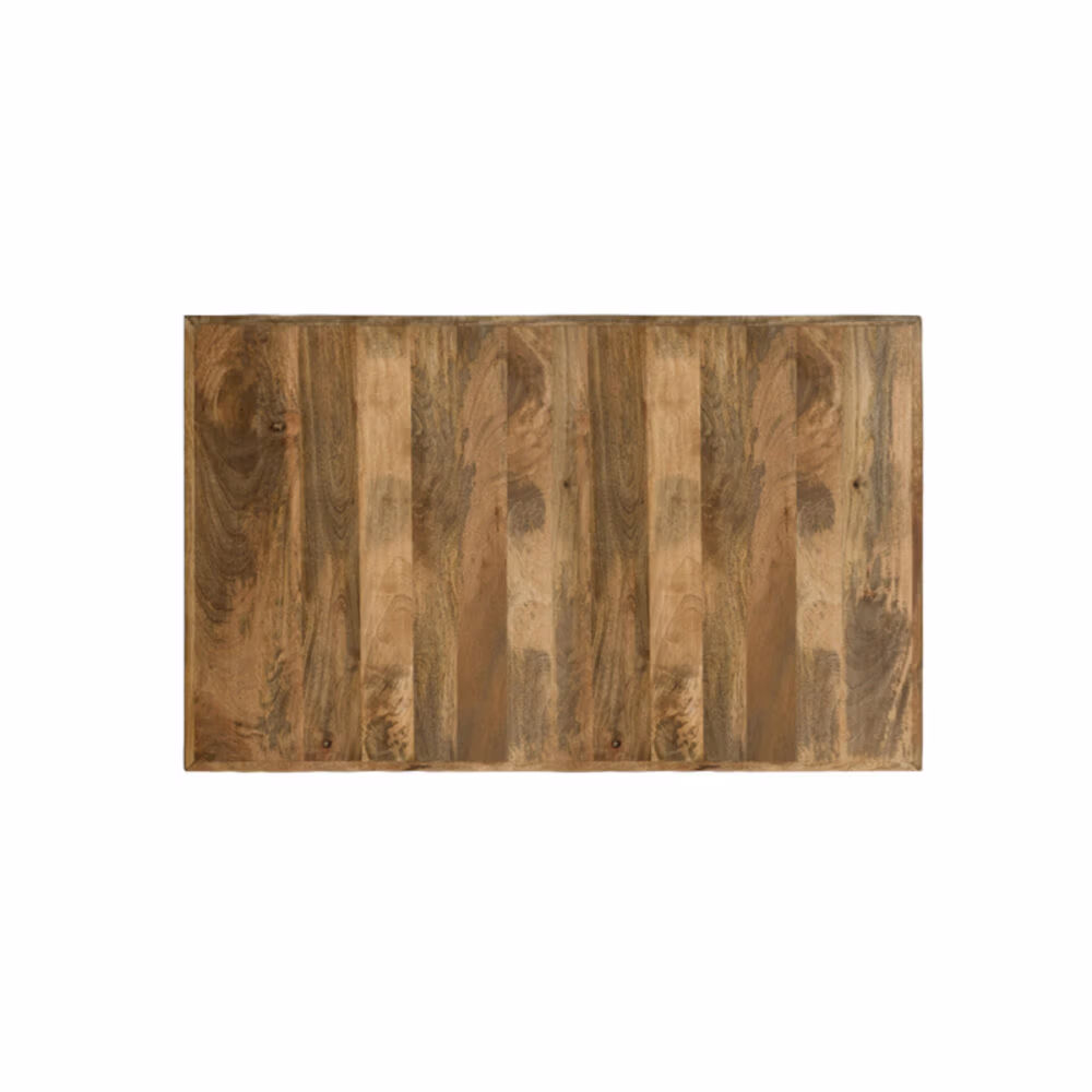 LABEL51 Eetkamertafel Tafelblad Straight Edge - Rough - Mangohout - 120 cm Straight