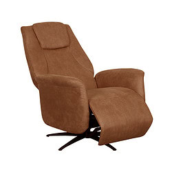Design draaibare fauteuil in warm bruin fluweel, perfect voor een comfortabel en stijlvol interieur. Mokana Meubelen biedt maatwerk en kwaliteit voor elke woonruimte.