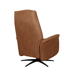 Comfortabele leren lounge fauteuil in warm bruin, ontworpen door Mokana Meubelen voor een stijlvolle en gezellige zithoek. Perfect voor ontspanning en modern interieur.