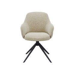 LABEL51 Eetkamerstoel Bern - Naturel - Boucle - Black Frame