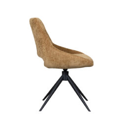 LABEL51 Eetkamerstoel Marlow - Mustard - Elite - Black Frame