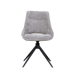 LABEL51 Eetkamerstoel Marlow - Stone - Elite - Black Frame